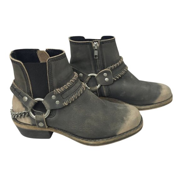 Free People Stony Desert Ankle Boot Womens 6.5 Harness Leather Western Booties - Picture 16 of 16
